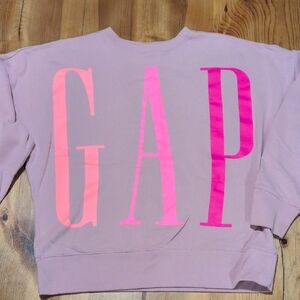 GAP Pink and Purple Logo Sweatshirt